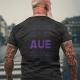 Aue Supporter Erzgebirge T-Shirt mit Rückendruck Geschenke für alte Männer