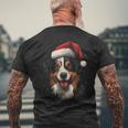 Australian Shepherd Hund Hunde Weihnachten Gassi Hundefan T-Shirt mit Rückendruck Geschenke für alte Männer