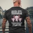 Axolotl Aquaristik Axolotlbreeder T-Shirt mit Rückendruck Geschenke für alte Männer