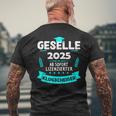 Azubi Prüfung Bestanden Gesellenprüfung Geselle 2025 T-Shirt mit Rückendruck Geschenke für alte Männer