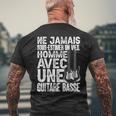 Bassist Musique Drôle Unieil Homme Avec Une Guitare Basse T-shirt imprimé au dos Cadeaux pour les vieillards