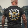 Beekeeper If I Run You Run Men's Back Print T-Shirt Gifts for Old Men