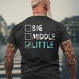 Big Medium Little BrotherT-Shirt mit Rückendruck Geschenke für alte Männer