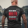 Bin Maler Weil Ich's Kann Lackier Craftsman Painter T-Shirt mit Rückendruck Geschenke für alte Männer