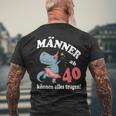 Birthday Saying From 40 Can Wear Everything T-Shirt mit Rückendruck Geschenke für alte Männer