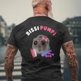 Bissi Pumpi Sad Hamster Cute Hamstie Memes Hamster T-Shirt mit Rückendruck Geschenke für alte Männer