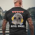 Bissi Zocki Sad Hamster Cute Hamstie T-Shirt mit Rückendruck Geschenke für alte Männer