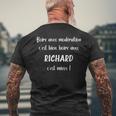 Boire Avec Modération C'est Bien Avec Richard C'est Mieux T-shirt imprimé au dos Cadeaux pour les vieillards