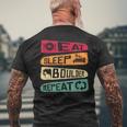 Bouldern Climbing Eat Sleep Boulder Repeat Boulderer T-Shirt mit Rückendruck Geschenke für alte Männer