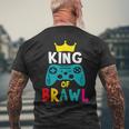 Brawl King Gamer Brawler Brawl T-Shirt mit Rückendruck Geschenke für alte Männer