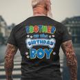 Brother Of The Birthday Boy Dog Family Party Decorations Men's T-shirt Back Print Gifts for Old Men