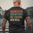 Builder T-Shirt mit Rückendruck Geschenke für alte Männer