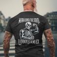Calacas Chidas Gym Meme Mira Bro De Solo Llorarle A Mi Ex Camiseta Hombre Estampado Espalda Regalos para ancianos