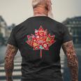 Canada Maple Travel Canadian Elements T-Shirt mit Rückendruck Geschenke für alte Männer