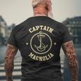Capitaine Magnolia Bateau Àoile Avec Nom Personnalisé T-shirt imprimé au dos Cadeaux pour les vieillards