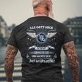 Capricorn Als Gott Mich Schuf Grinste Er Zodiac Sign T-Shirt mit Rückendruck Geschenke für alte Männer