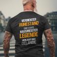 Caretaker Retirement Retirement Pension T-Shirt mit Rückendruck Geschenke für alte Männer