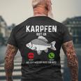 Carp Fishing I Saying Angler Dad Carp Fishing T-Shirt mit Rückendruck Geschenke für alte Männer