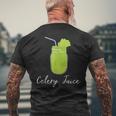 Celery Print As a Celery Juice Movement Gift Detox Tees Men's Back Print T-Shirt Gifts for Old Men