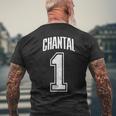 Chantal Supporter Number 1 Biggest Fan T-Shirt mit Rückendruck Geschenke für alte Männer