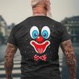 Clown Face Costume For Carnival Fancy Dress Clown Costume T-Shirt mit Rückendruck Geschenke für alte Männer