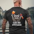 Club Der Aperoliker Raccoon Meme Racoon X Pedro Spritz T-Shirt mit Rückendruck Geschenke für alte Männer