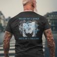 Coeur De Loup Âme D'un Dragon Dragon Cool Loup Guerrier T-shirt imprimé au dos Cadeaux pour les vieillards