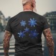 Cold Snowflakes Winter T-Shirt mit Rückendruck Geschenke für alte Männer