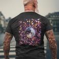 Colourful Disco Ball Retrointage Club 70S T-Shirt mit Rückendruck Geschenke für alte Männer