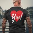 Con El Nombre I Love Yael I Heart Named Camiseta Hombre Estampado Espalda Regalos para ancianos