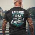 Construction Year 1982 All Parts Original Birthday T-Shirt mit Rückendruck Geschenke für alte Männer