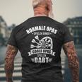 Cool Grandpa Play Dart Saying For Dart Player T-Shirt mit Rückendruck Geschenke für alte Männer