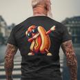 Cool Hot Dog Dabbing Fast Food Hotdog Lovers Toddler Men's T-shirt Back Print Gifts for Old Men