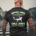 Cool Jung Spielnen Fußball T-Shirt mit Rückendruck Geschenke für alte Männer