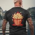 Cool Popcorn Container T-Shirt mit Rückendruck Geschenke für alte Männer