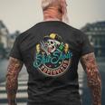 Cool Shit Show Supervisor Skull Hilarious Vintage For Adults Men's Back Print T-Shirt Gifts for Old Men