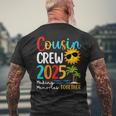 Cousin Crew 2025 Summer Vacation Beach Family Trips Matching Men's T-shirt Back Print Gifts for Old Men