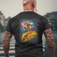Crazy Space Taco Squirrel Cinco De Mayo Squirrel Sombrero Men's T-shirt Back Print Gifts for Old Men