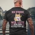 Crochet Sewing Knitting T-Shirt mit Rückendruck Geschenke für alte Männer