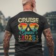 Cruise Squad 2025 Family Group Matching Summer Vacation Men's T-shirt Back Print Gifts for Old Men