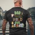 Dad Of The Wild One 1St Birthday Safari Family Men's T-shirt Back Print Gifts for Old Men