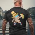Damen Mexican Taco Cat Food Wide Brimmed Cute Sombrero Hat Mit-Ausschnitt T-Shirt mit Rückendruck Geschenke für alte Männer