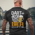 Dart Und Bier Das Gönn Ich Mir Darter Dart Player Jersey T-Shirt mit Rückendruck Geschenke für alte Männer