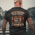 Das Altersheim Kann Waten Ich Geh Campen Grandpa Campen Campen T-Shirt mit Rückendruck Geschenke für alte Männer