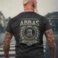 Das Ist Ein Abbas Ding Abbas Name T-Shirt mit Rückendruck Geschenke für alte Männer