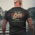 Das Ist Ein Boes Ding Das Würdest Du Nicht Verstehen Boes Name T-Shirt mit Rückendruck Geschenke für alte Männer