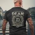 Das Ist Ein Dean Ding Dean Name T-Shirt mit Rückendruck Geschenke für alte Männer