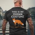 Das Ist Mein Menschen I'm Really A Fox T-Shirt mit Rückendruck Geschenke für alte Männer