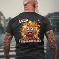Diarrhea Poop Meme Loud Explosive & Unforgettable Men's Back Print T-Shirt Gifts for Old Men