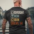 With Digga Ich Bin 14 Jahre Junge Geburtstag T-Shirt mit Rückendruck Geschenke für alte Männer